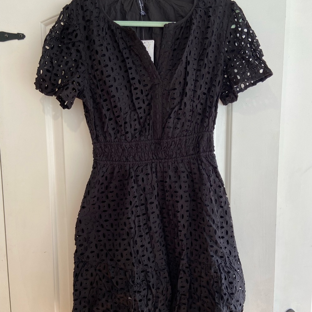 Pretty Garden Black Dress